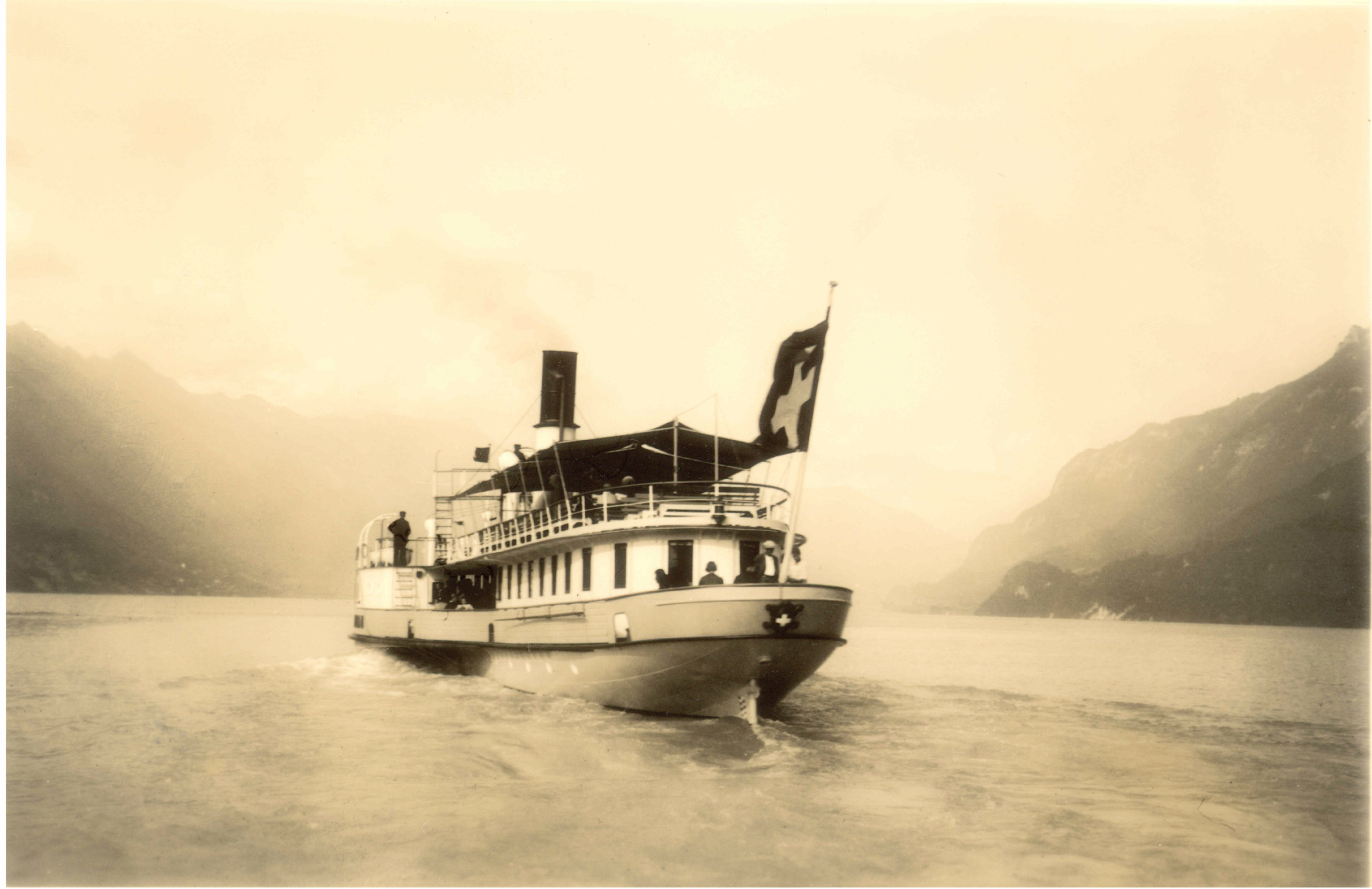 Vue de la poupe du DS Jungfrau en 1938